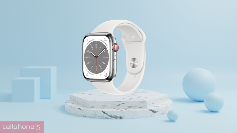 Apple Watch Series 8 41mm 4G viền thép dây cao su | Giá rẻ