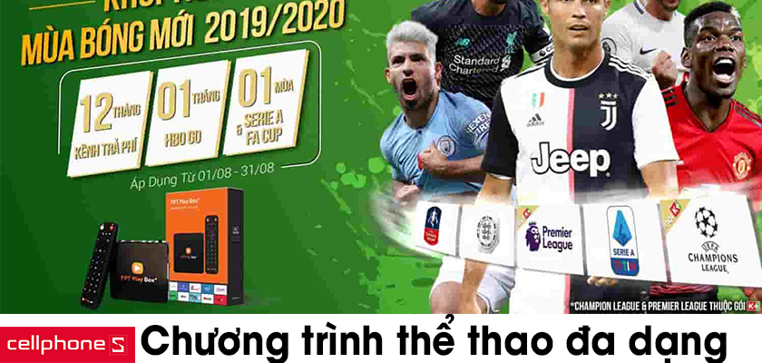 Xem trực tiếp các giải thể thao lớn
