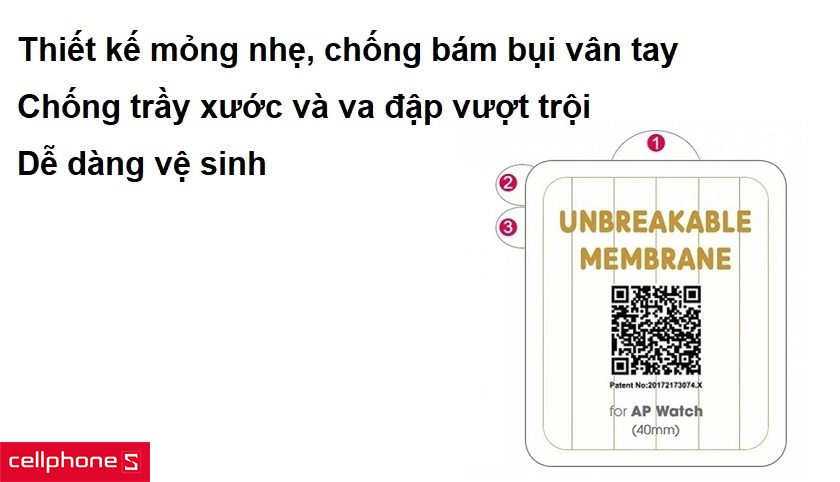 Dán màn hình Apple Watch chống trầy xước, va đập hiệu quả