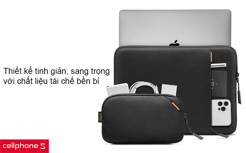 Túi chống sốc Macbook Air Pro 13 inch Tomtoc USA 360 Protective kèm túi ...