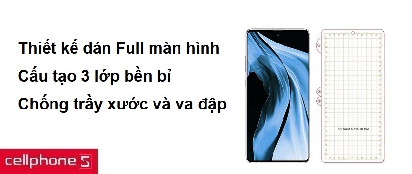 Dán PPF full màn hình Note 10, Note 10+