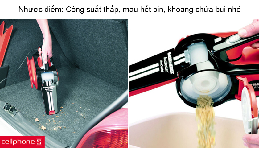 Ưu, nhược điểm của máy hút bụi cầm tay