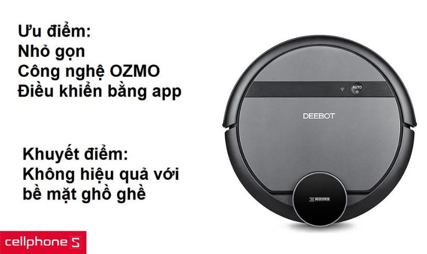 Ưu, nhược điểm robot hút bụi lau nhà Ecovacs