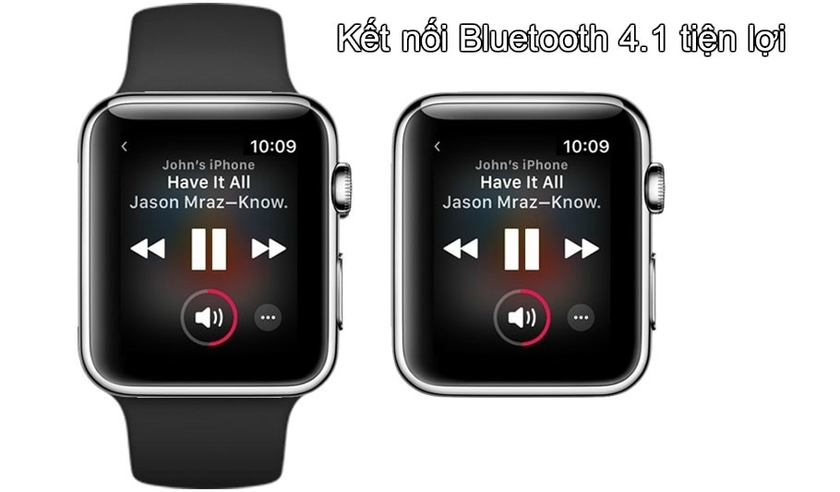 Apple Watch 3 38mm (GPS) cũng được trang bị công nghệ kết nối không dây bluetooth 4.1
