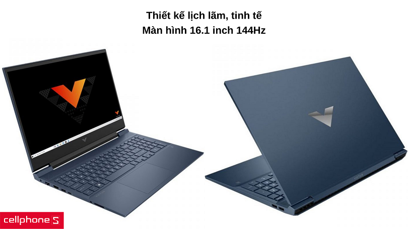 Thiết kế màu Xanh lịch lãm, màn hình 16.1 inch 144 Hz