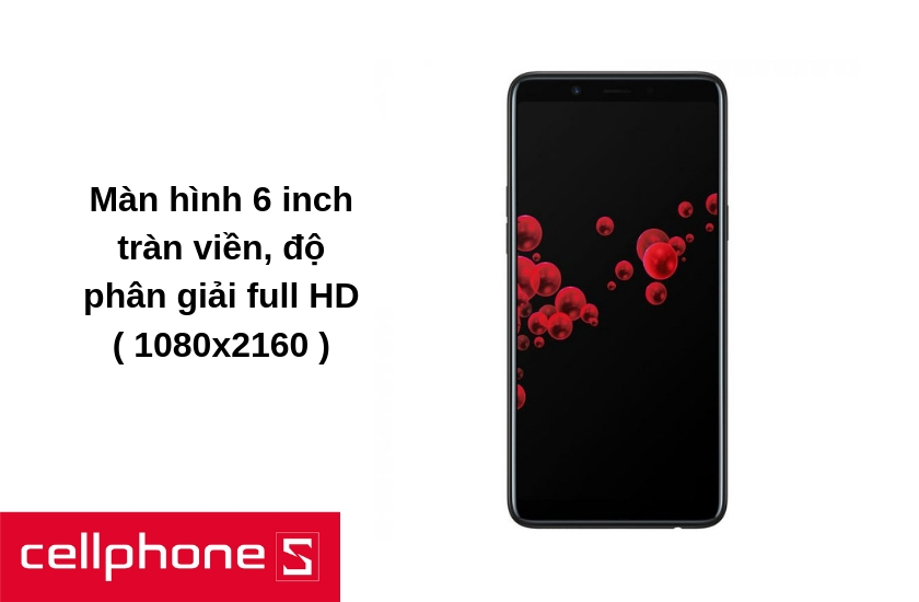 Sở hữu kích thước màn hình lên đến 6 inch rộng lớn với độ phân giải full HD