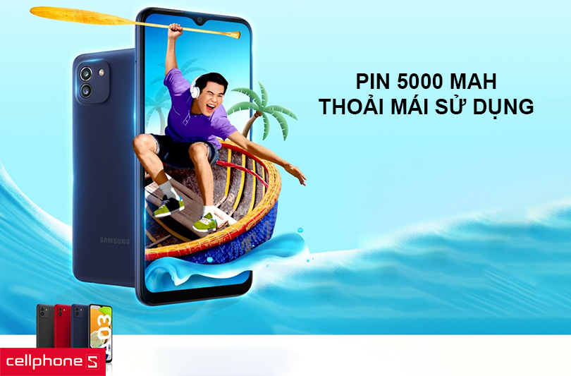 Điện thoại Samsung A03 | Giá rẻ, ưu đãi khủng, trả góp 0%