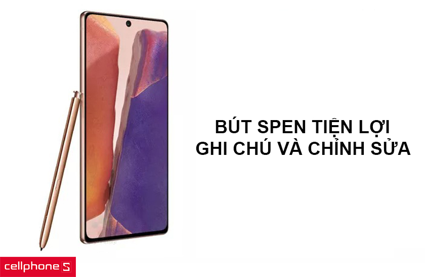 Bút S-Pen hỗ trợ cho nhiều tác vụ như ghi chép, chỉnh sửa ảnh,… siêu tiện lợi