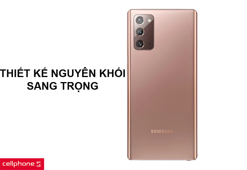 Thiết kế kim loại nguyên khối và mặt lưng kính cường lực tinh tế, sang trọng