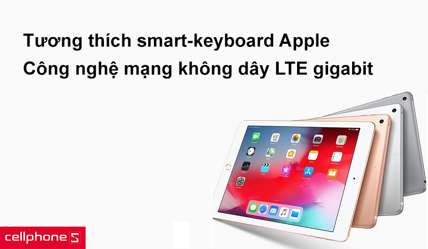 Tương thích smart-keyboard Apple, công nghệ mạng không dây LTE gigabit