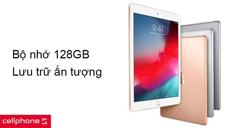 Bộ nhớ 128GB giúp bạn lưu trữ nhiều dữ liệu, tập tin hơn